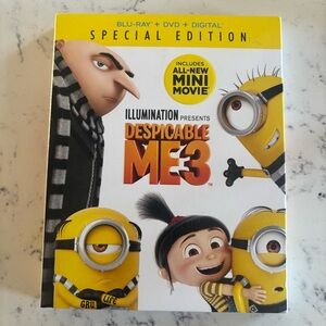 NEW Despicable Me 3 Special Edition Blu-ray + DVD + Digital Slipcover SEALED